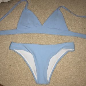 Blue bikini set